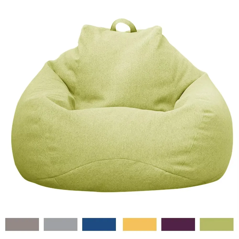 OTAUTAU Cotton Linen Bean Bag Cover Without Filler DD002