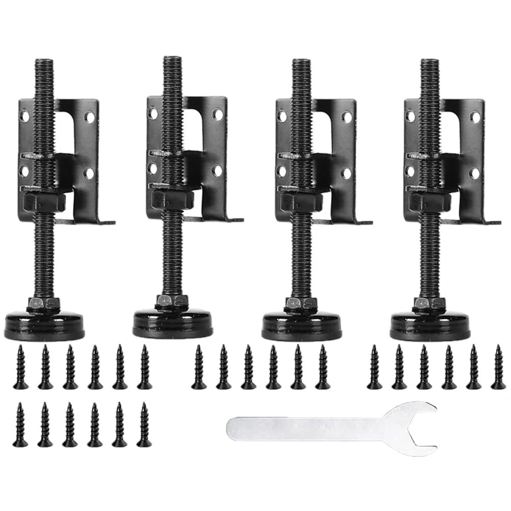 4pcs Furniture Adjustable Levelling Feet Furniture Legs Height Adjusters Furniture Levelling Feet Cabinet Table Support Hardware