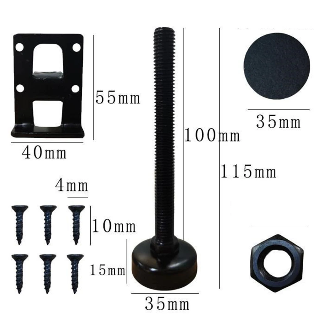 4pcs Furniture Adjustable Levelling Feet Furniture Legs Height Adjusters Furniture Levelling Feet Cabinet Table Support Hardware