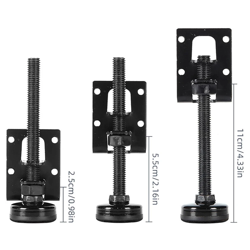4pcs Furniture Adjustable Levelling Feet Furniture Legs Height Adjusters Furniture Levelling Feet Cabinet Table Support Hardware