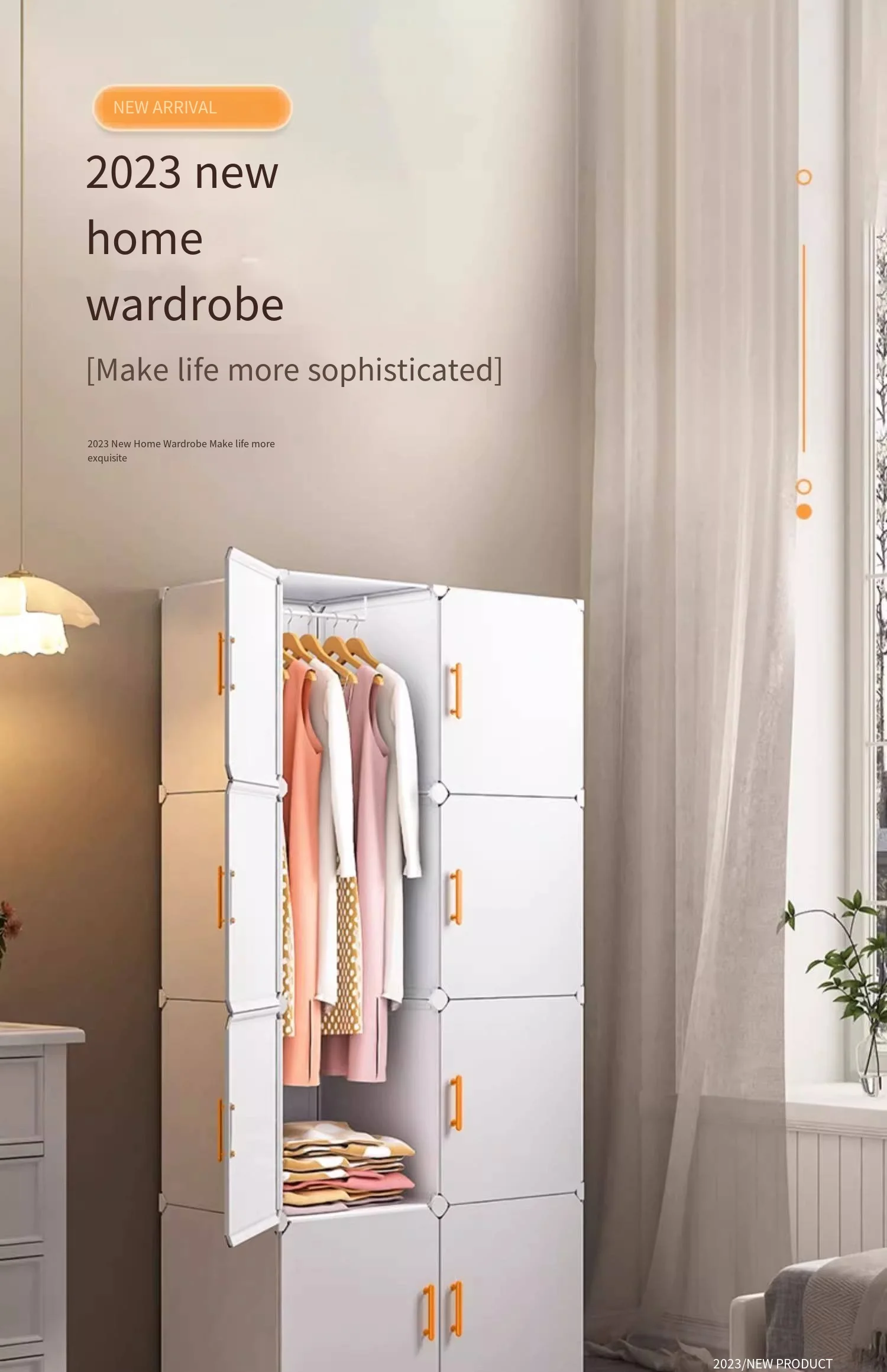 Nordic Clothes Wardrobe Closet Partitions Organizer Bedroom Plastic Wardrobe Display Storage Partition Muebles Lounge Furniture
