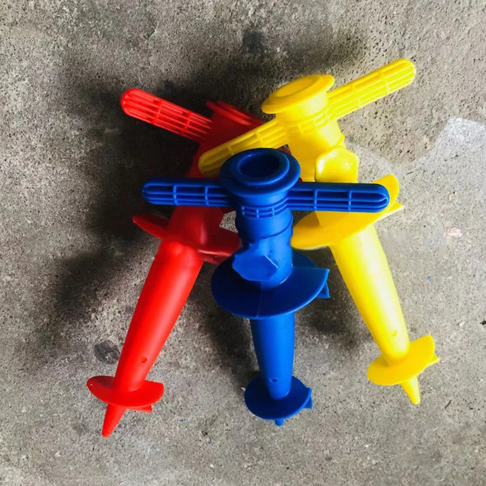 1pc Umbrella Bases Floor Fork Spikes Adjustable Sun Beach Patio 31x17cm Plastic Sand Ground Fixation Tools Spikes Color Random