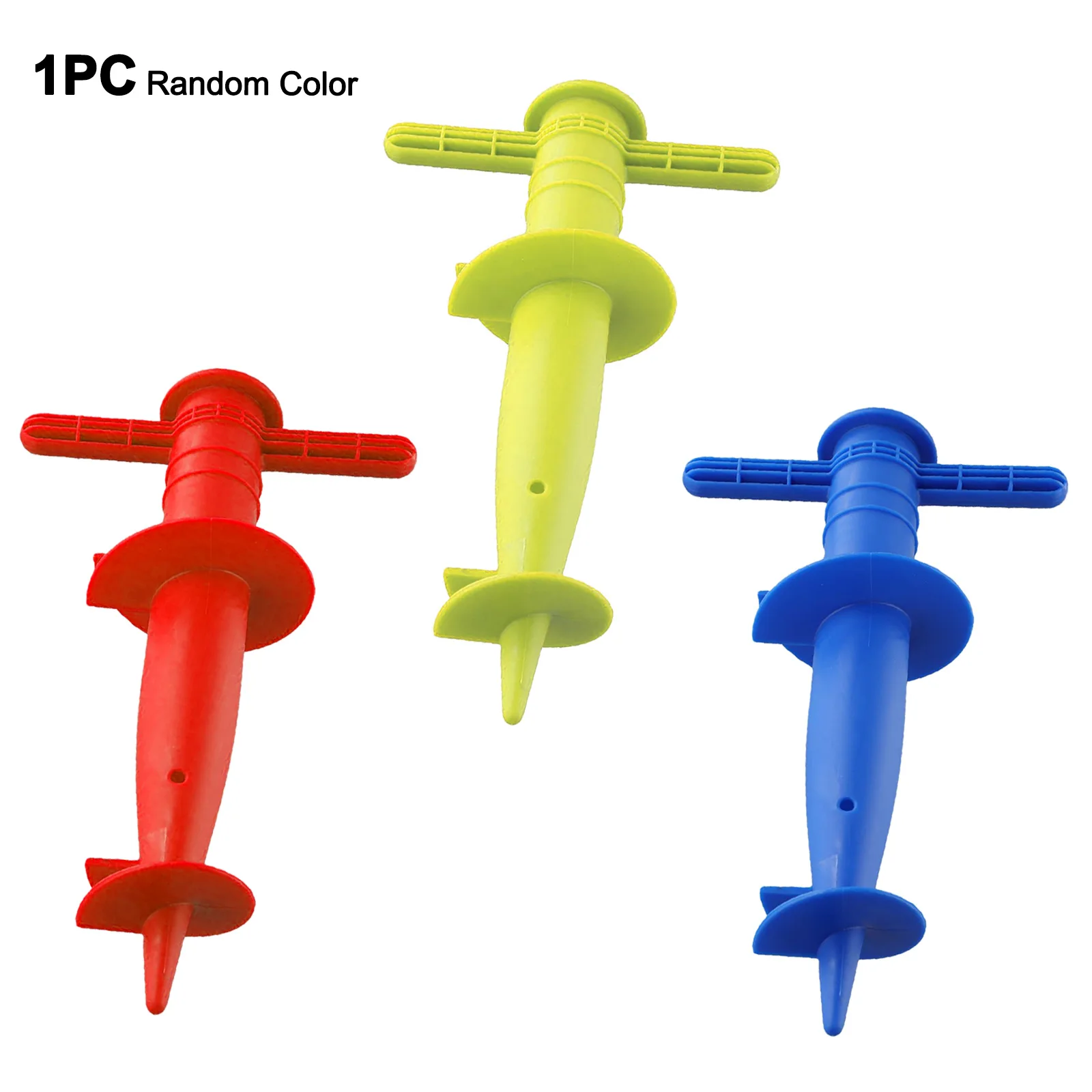 1pc Umbrella Bases Floor Fork Spikes Adjustable Sun Beach Patio 31x17cm Plastic Sand Ground Fixation Tools Spikes Color Random