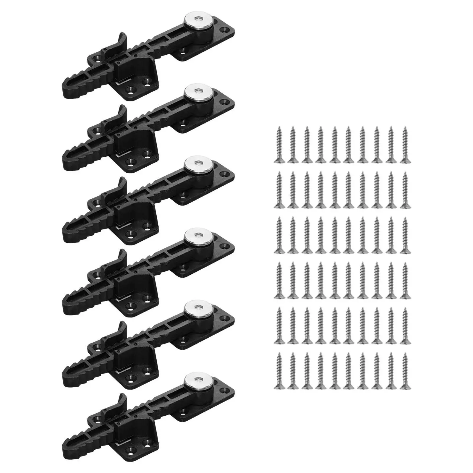 6x Sectional Couch Connector Parts Heavy Duty Bedroom Tool Versatile with 60 Screws Invisible Easy Installation Couch Brackets