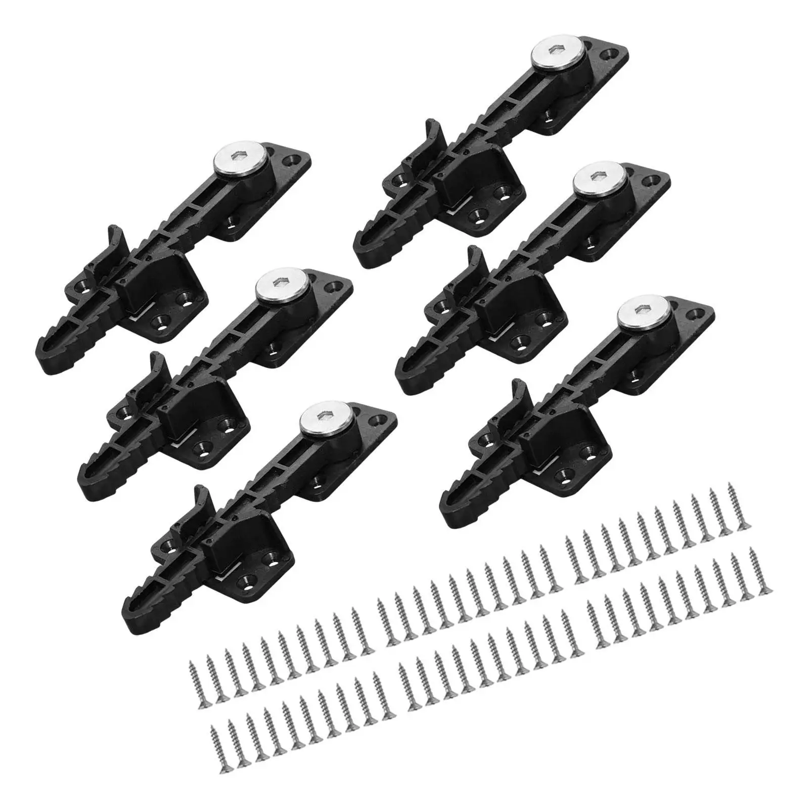 6x Sectional Couch Connector Parts Heavy Duty Bedroom Tool Versatile with 60 Screws Invisible Easy Installation Couch Brackets