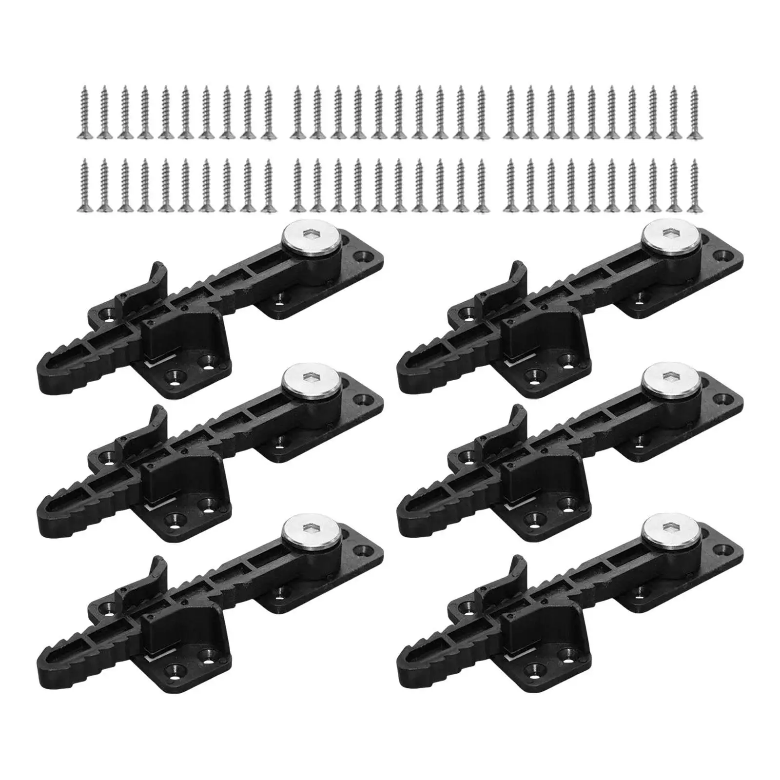 6x Sectional Couch Connector Parts Heavy Duty Bedroom Tool Versatile with 60 Screws Invisible Easy Installation Couch Brackets