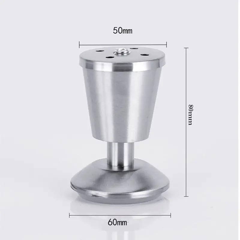 4Pcs Adjustable Stainless Steel Sofa Legs Replacement Furniture Feets Replacace Chair Table Desk Cabinet Leg 8/10/12/15cm Height