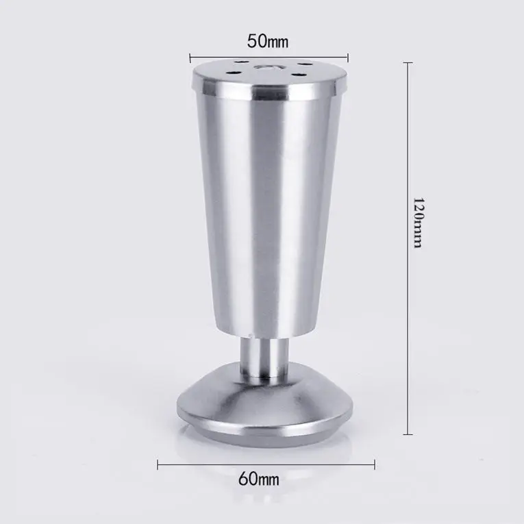 4Pcs Adjustable Stainless Steel Sofa Legs Replacement Furniture Feets Replacace Chair Table Desk Cabinet Leg 8/10/12/15cm Height