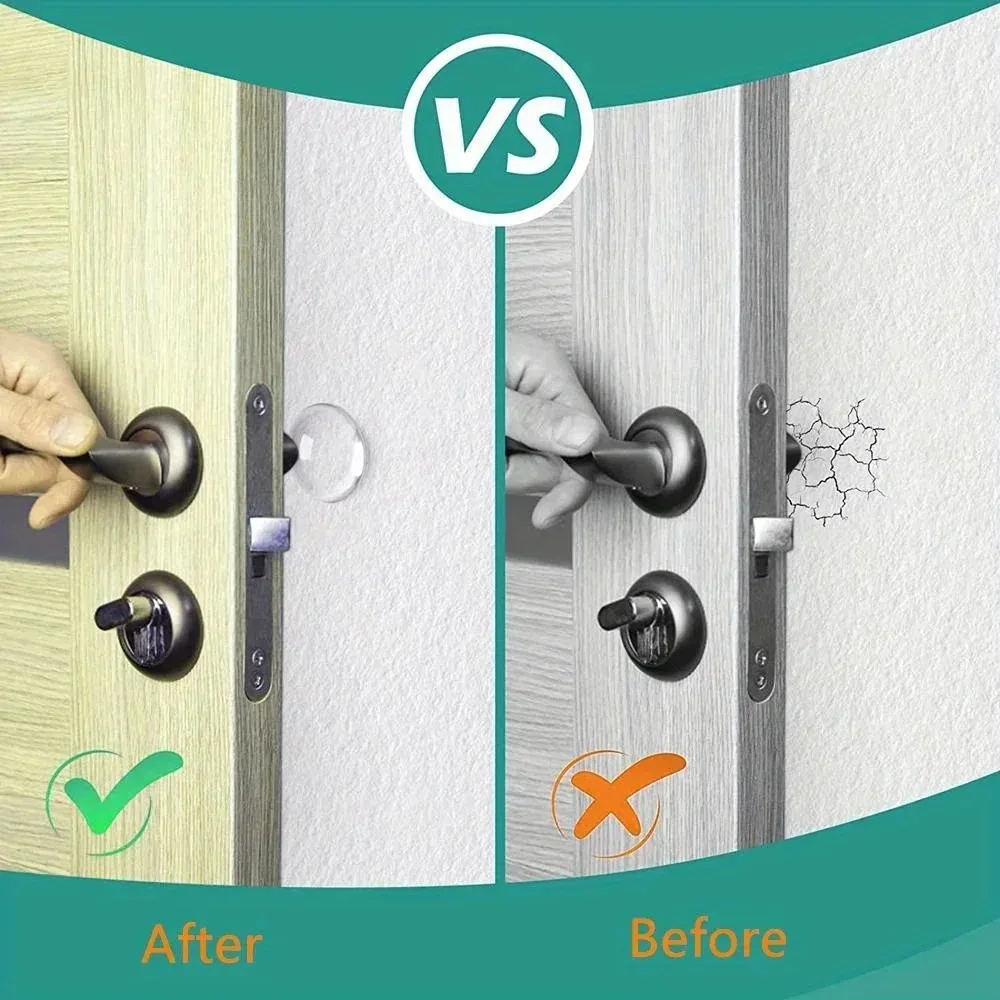 Silicone Soft Rubber Anti-Collision Wall Sticker for Furniture, Refrigerator Door Anti-Collision Pad to Prevent Collision