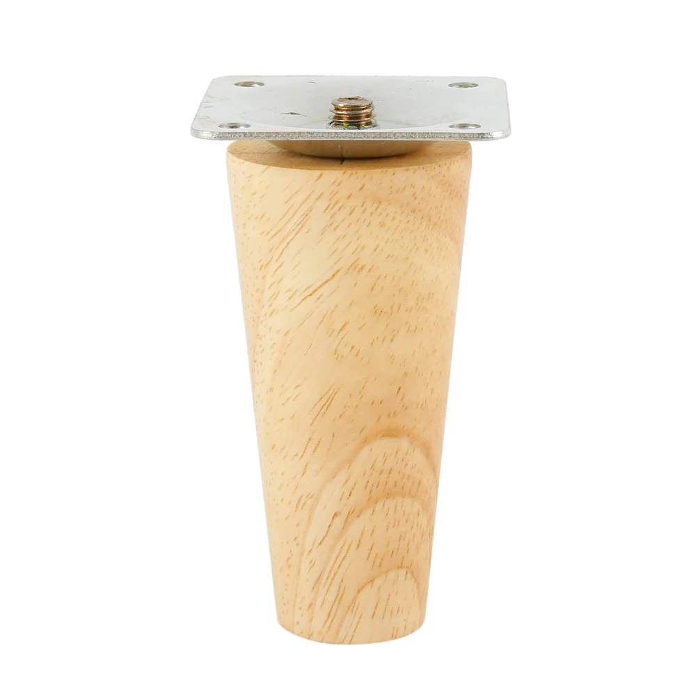 4Pcs Furniture Legs Wooden Replacement Furniture Feet 8/15/20/25cm Height Table Leg with Screws Oblique/Straight Sofa Leg