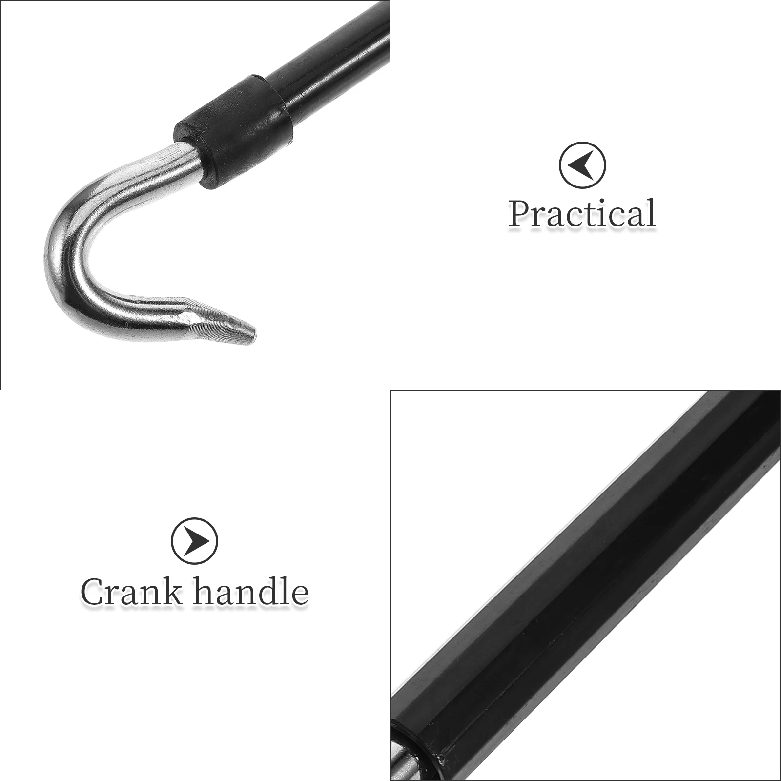 Heavy-Duty Manual Awning Crank Handle Outdoor Shade Canopy Universal Replacement Wand Awning Manual Wand For Rv Shade Retraction