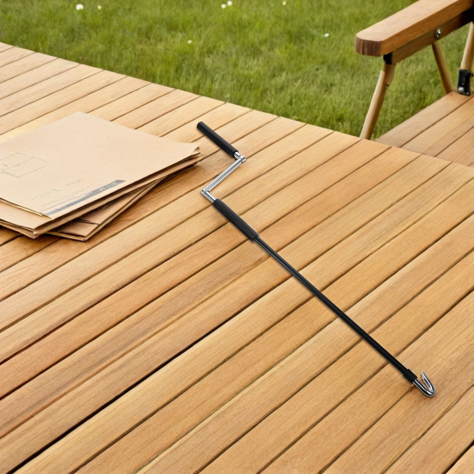 Heavy-Duty Manual Awning Crank Handle Outdoor Shade Canopy Universal Replacement Wand Awning Manual Wand For Rv Shade Retraction