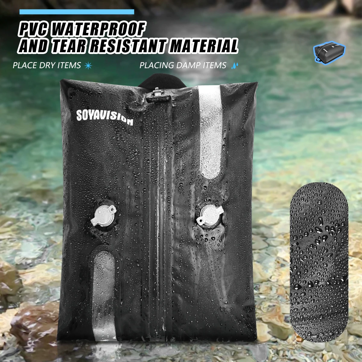 Travel Vacuum Bag Reusable Storage Bag Folding Outdoor Travel Compression Bag For Suitcases Backpack Luggage