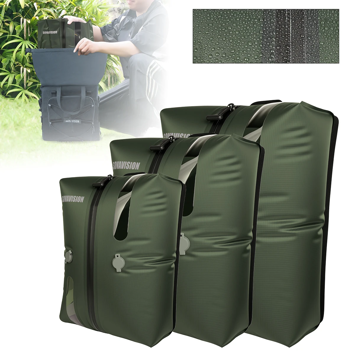Travel Vacuum Bag Reusable Storage Bag Folding Outdoor Travel Compression Bag For Suitcases Backpack Luggage