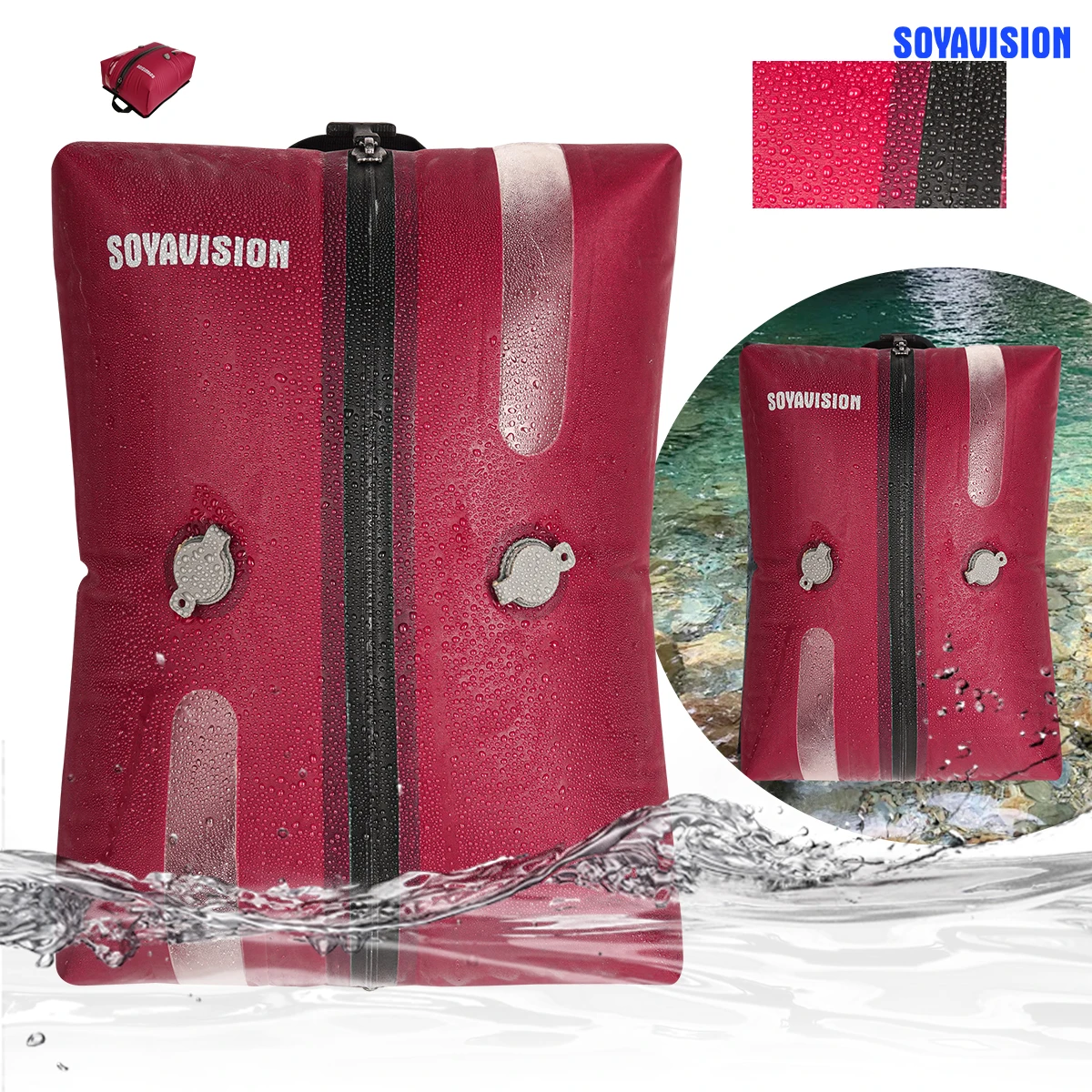Travel Vacuum Bag Reusable Storage Bag Folding Outdoor Travel Compression Bag For Suitcases Backpack Luggage
