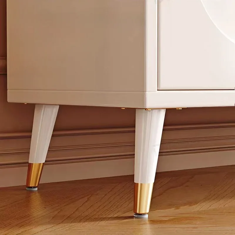 4pcs Metal TV Cabinet Feet Luxury Sofa Feet Oblique Cone Coffee Table Legs Furniture Support Legs Bathroom Cabinet Feet