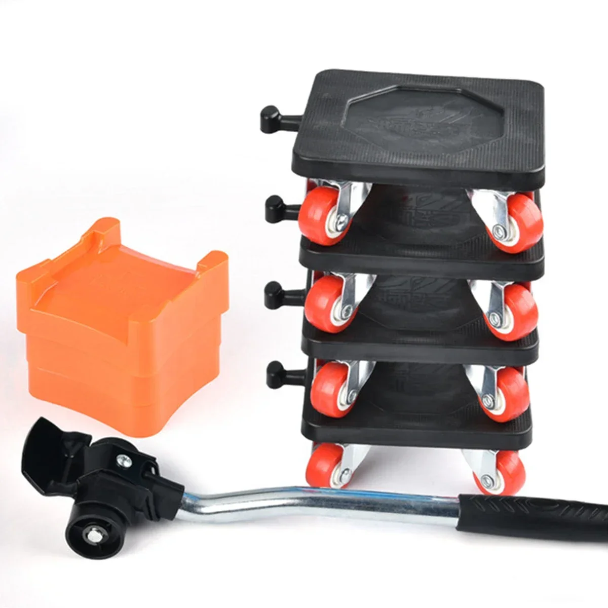 400KG Heavy Duty Furniture Lifter Transport Mover Lifter Slides Wheel Easy Furniture Mover Tool Set Wheel Roller Bar Hand Tools