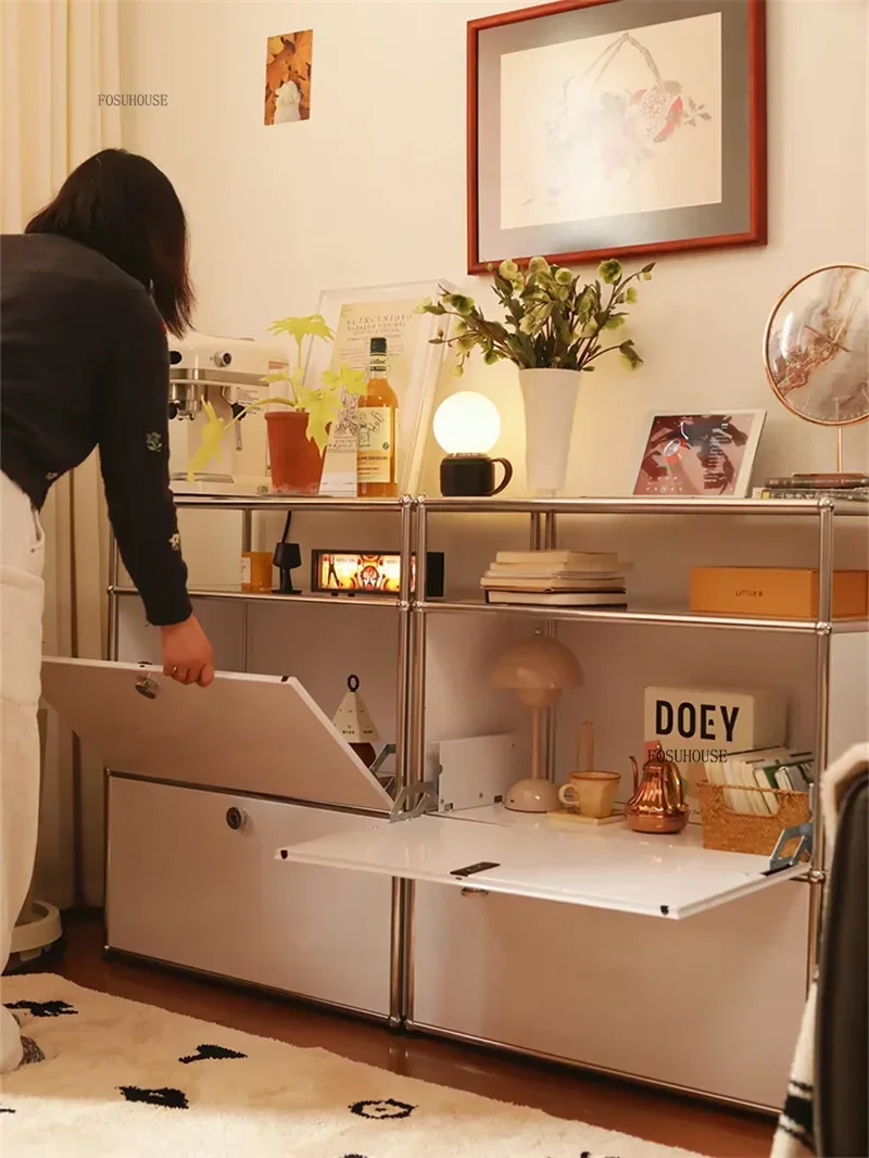 Organizer Furniture Dual Cabinet Combination Cabinet for Living Room Storage Locker Drawer Type Storage Bedroom Chest of Drawers