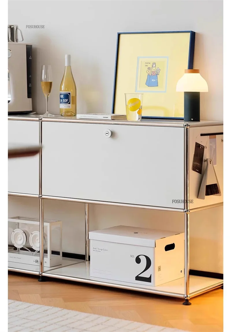 Organizer Furniture Dual Cabinet Combination Cabinet for Living Room Storage Locker Drawer Type Storage Bedroom Chest of Drawers