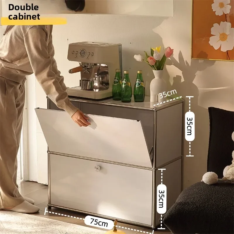 Organizer Furniture Dual Cabinet Combination Cabinet for Living Room Storage Locker Drawer Type Storage Bedroom Chest of Drawers