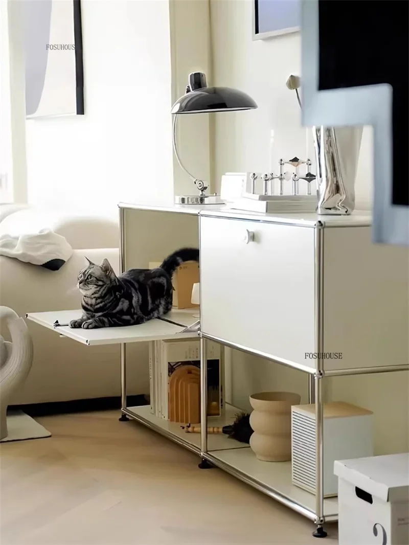 Organizer Furniture Dual Cabinet Combination Cabinet for Living Room Storage Locker Drawer Type Storage Bedroom Chest of Drawers