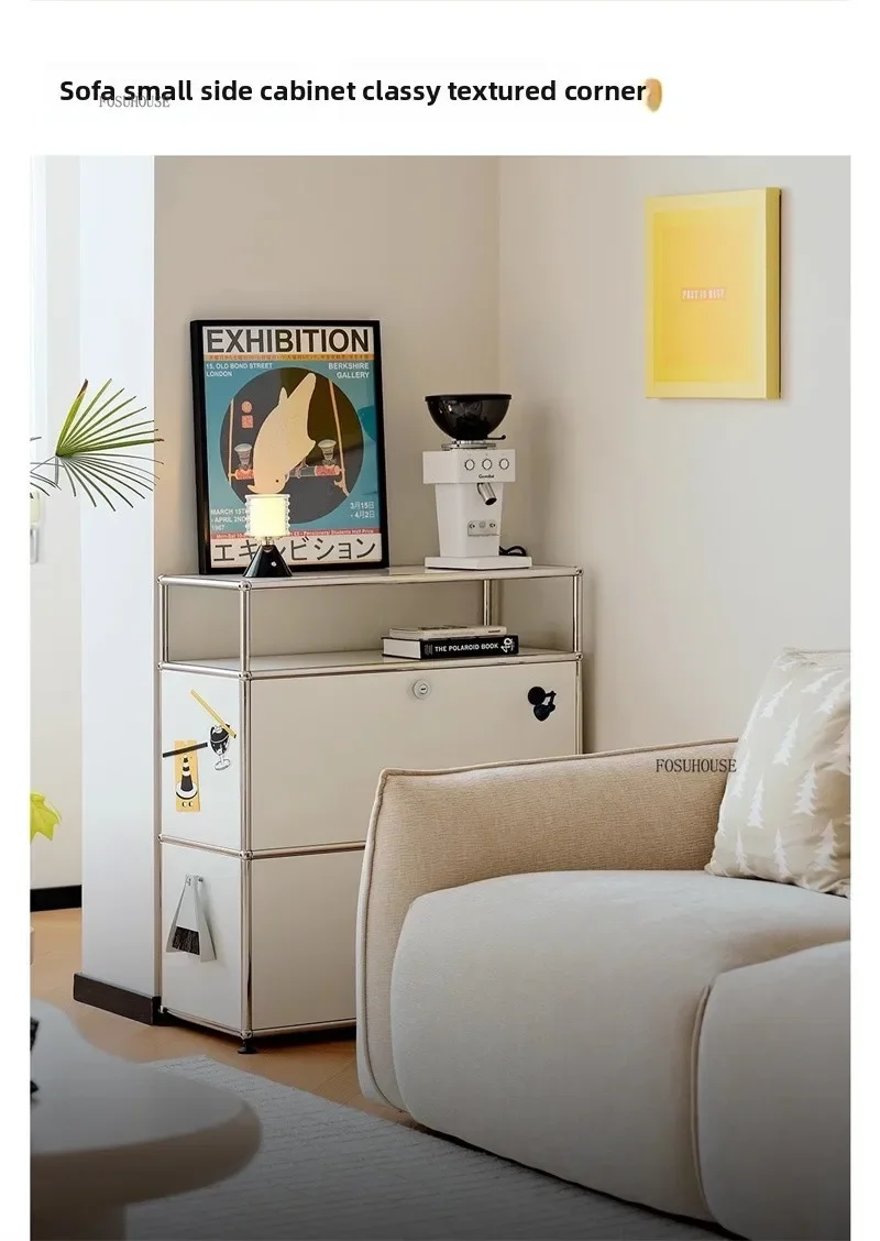 Organizer Furniture Dual Cabinet Combination Cabinet for Living Room Storage Locker Drawer Type Storage Bedroom Chest of Drawers
