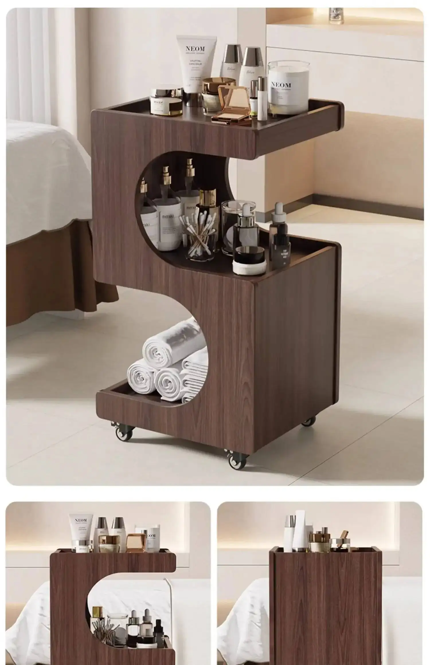 Cart Nordic Moving Tool Salon Luxury Storage Trolley Salon Hairdressing Trolley Carritos Organizadores Trendy Furniture Beauty