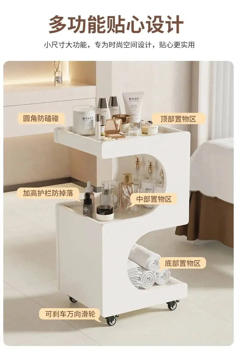 Cart Nordic Moving Tool Salon Luxury Storage Trolley Salon Hairdressing Trolley Carritos Organizadores Trendy Furniture Beauty