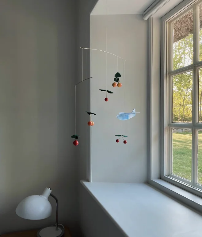 Cherry Pigeon Wind Chimes Living Room Window Side Hanging Decorations Bedroom Toys Children Furniture Decorative Accessories