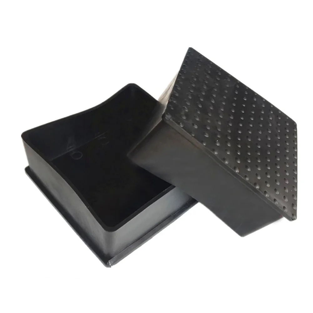 80x80mm 100x100mm Black Chair Rubber Table Feet Mobile Leg Protection Cover Pipe End Covers Anti-Slip Floor Protection