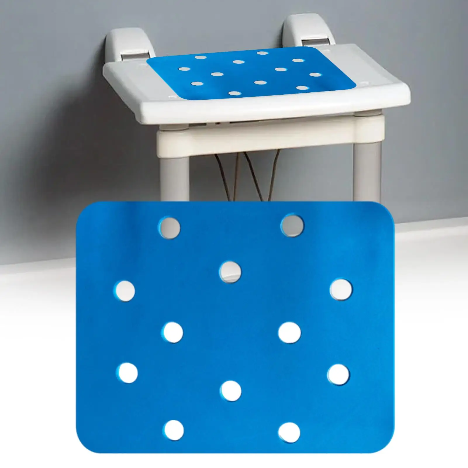 Shower Seat Pad Bath Chair Mat Anti Skid Waterproof Bench Mat for Senior Elderly Disabled Personal Hygiene Daily Routine