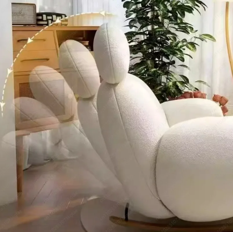 Rocking chair lazy sofa comfortable minimalist style living room leisure chair simple light luxury advanced