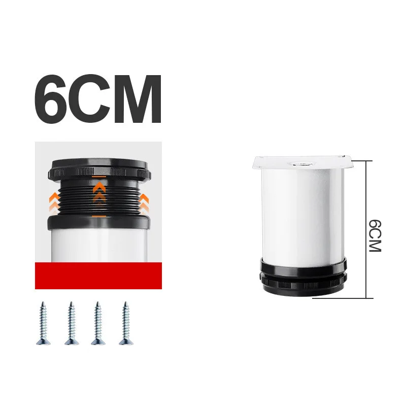 1Pcs 6cm-30CM Furniture Adjustable Cabinet Legs Stainless Steel Furniture Legs Cabinet Table Sofa Bed Feet Furniture Feet