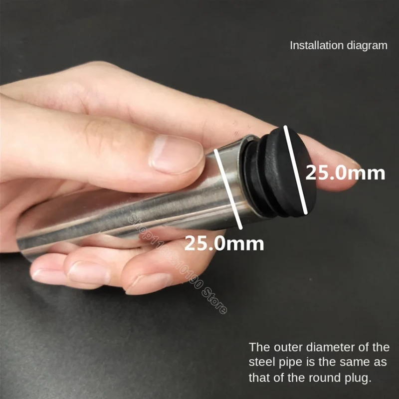 Round Plastic Blanking End Cap 10/12/13/14/15/19/20/22/27/28-140mm Chair Table Feet Cover Tube Pipe Insert Plugs Bungs Stoppers