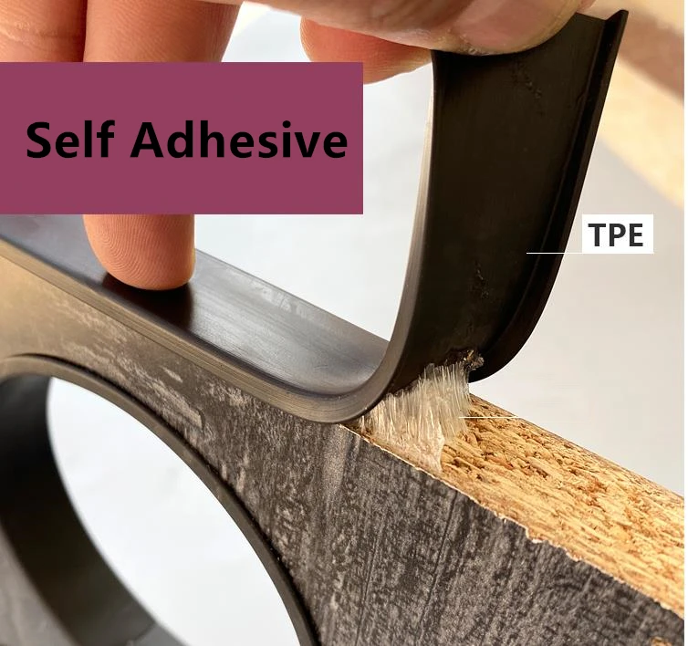 Self-Adhesive U Shaped Edge Banding Tape Furniture Wood Board Cabinet Table Chair Protector Cover Anti-collision TPE Seal Strip