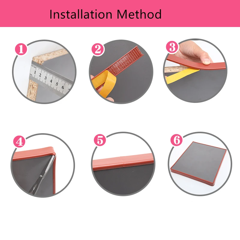 Self-Adhesive U Shaped Edge Banding Tape Furniture Wood Board Cabinet Table Chair Protector Cover Anti-collision TPE Seal Strip