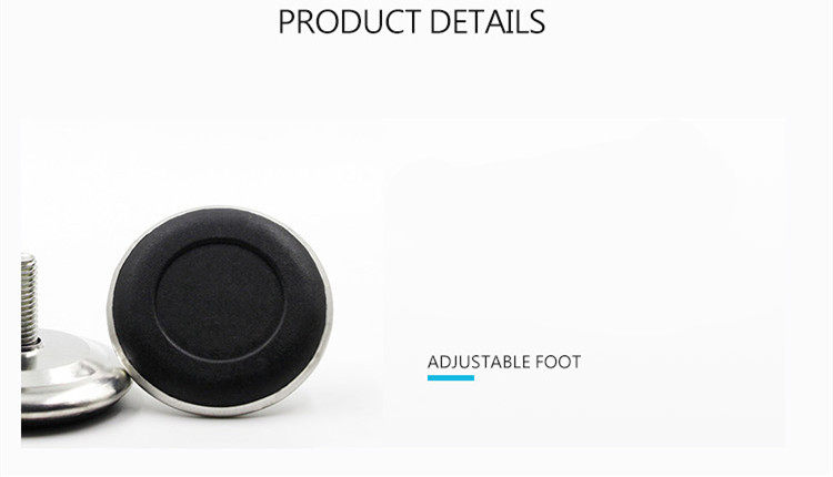 4Pcs Steel Furniture Legs Anti-slip Base Table Cabinet Leg Pad Adjustable Leveling Feet Leveler M6 M8 M10 Screw