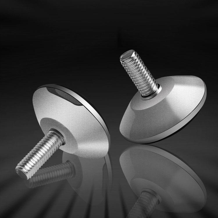 4Pcs Steel Furniture Legs Anti-slip Base Table Cabinet Leg Pad Adjustable Leveling Feet Leveler M6 M8 M10 Screw