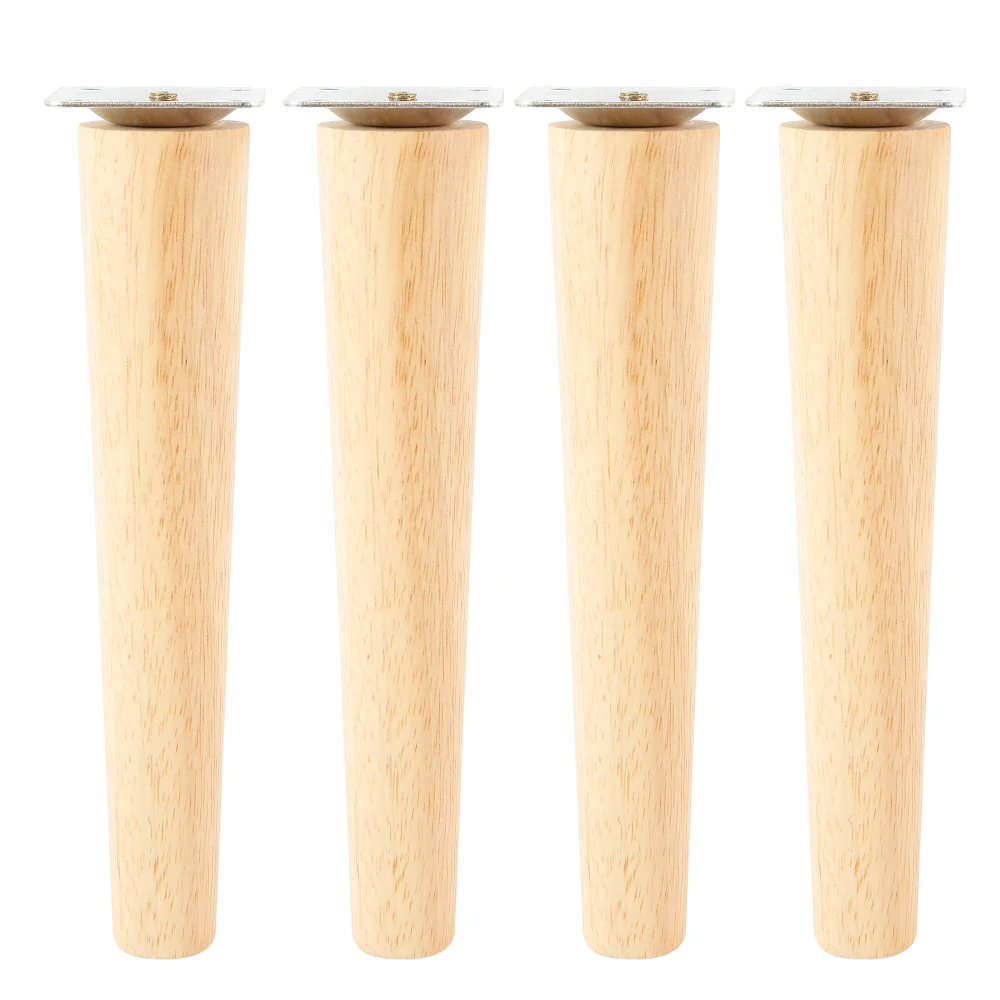 4Pcs Solid Wood Furniture Legs Height 8/15/20/25 CM Oblique/Straight Sofa Bed Cabinet Table Chair Replacement Feet Sloping Foot