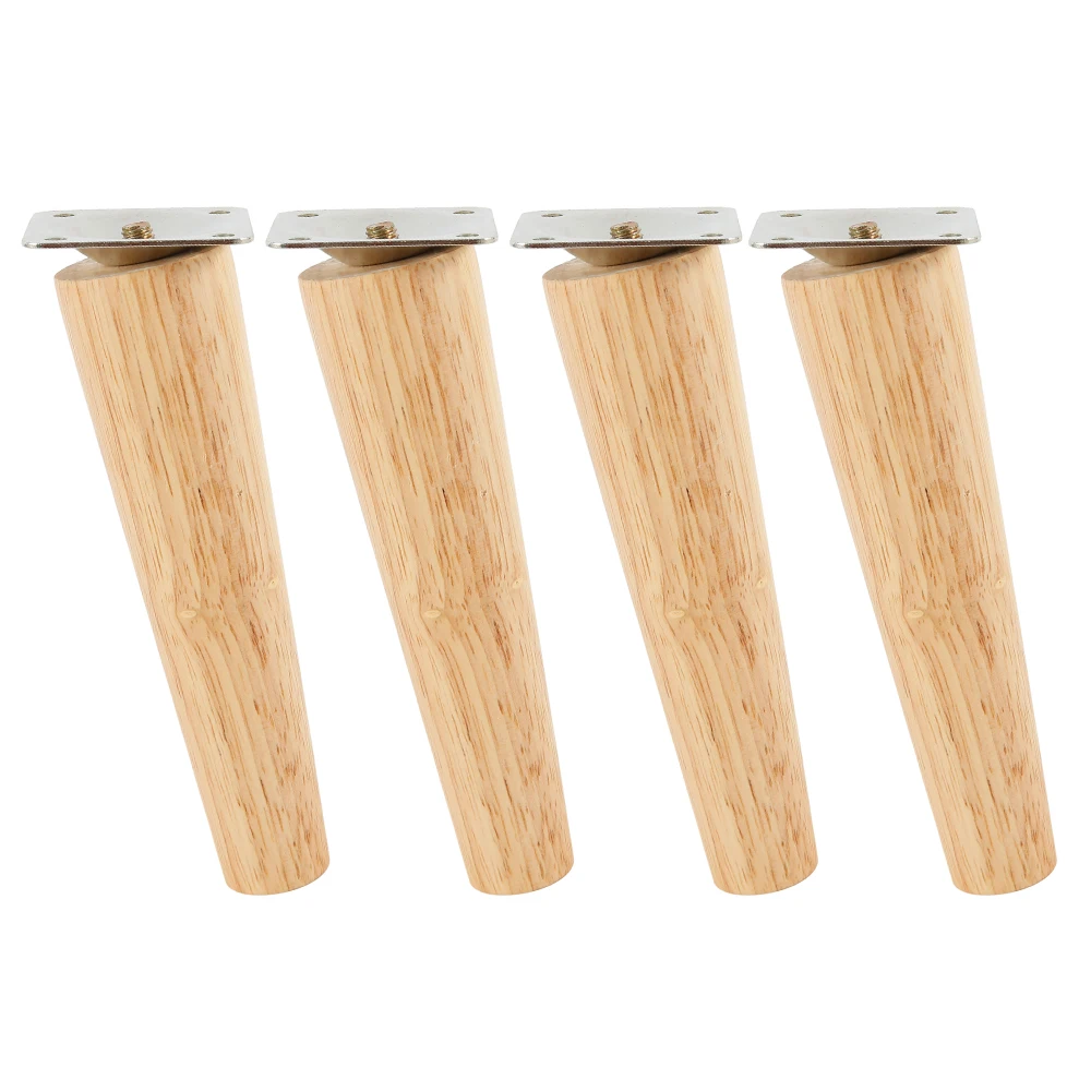 4Pcs Solid Wood Furniture Legs Height 8/15/20/25 CM Oblique/Straight Sofa Bed Cabinet Table Chair Replacement Feet Sloping Foot