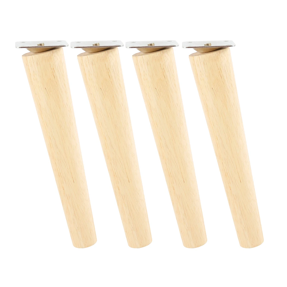 4Pcs Solid Wood Furniture Legs Height 8/15/20/25 CM Oblique/Straight Sofa Bed Cabinet Table Chair Replacement Feet Sloping Foot