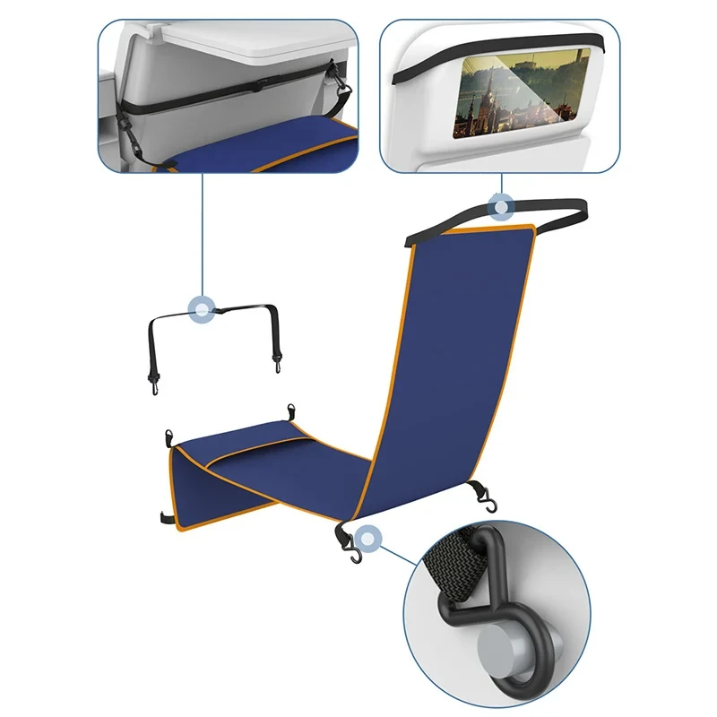 Footrest Hammock Travel Foot Hanger for Adults Baby Sleeping Bed in Airplane Train Bus Car Travelers Hammocks Rests Feet Legs