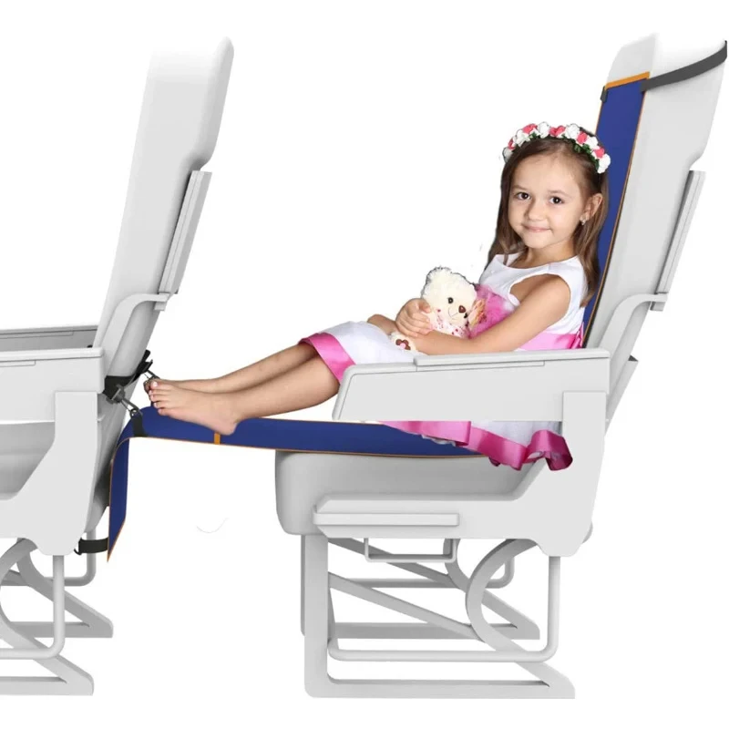 Footrest Hammock Travel Foot Hanger for Adults Baby Sleeping Bed in Airplane Train Bus Car Travelers Hammocks Rests Feet Legs