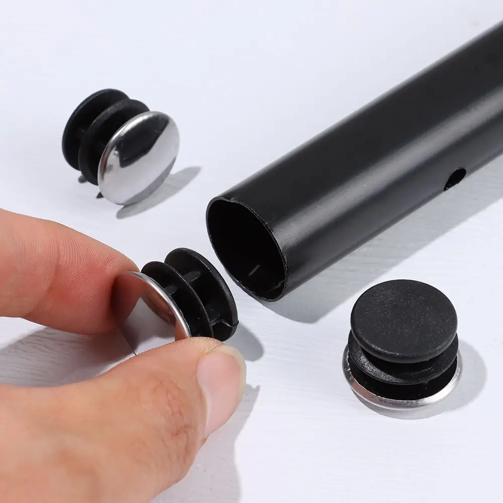5/10Pcs Round Stainless Steel Furniture Leg Plug Tube Pipe Blanking Insert End Cap Non-slip Tube Dust Cover