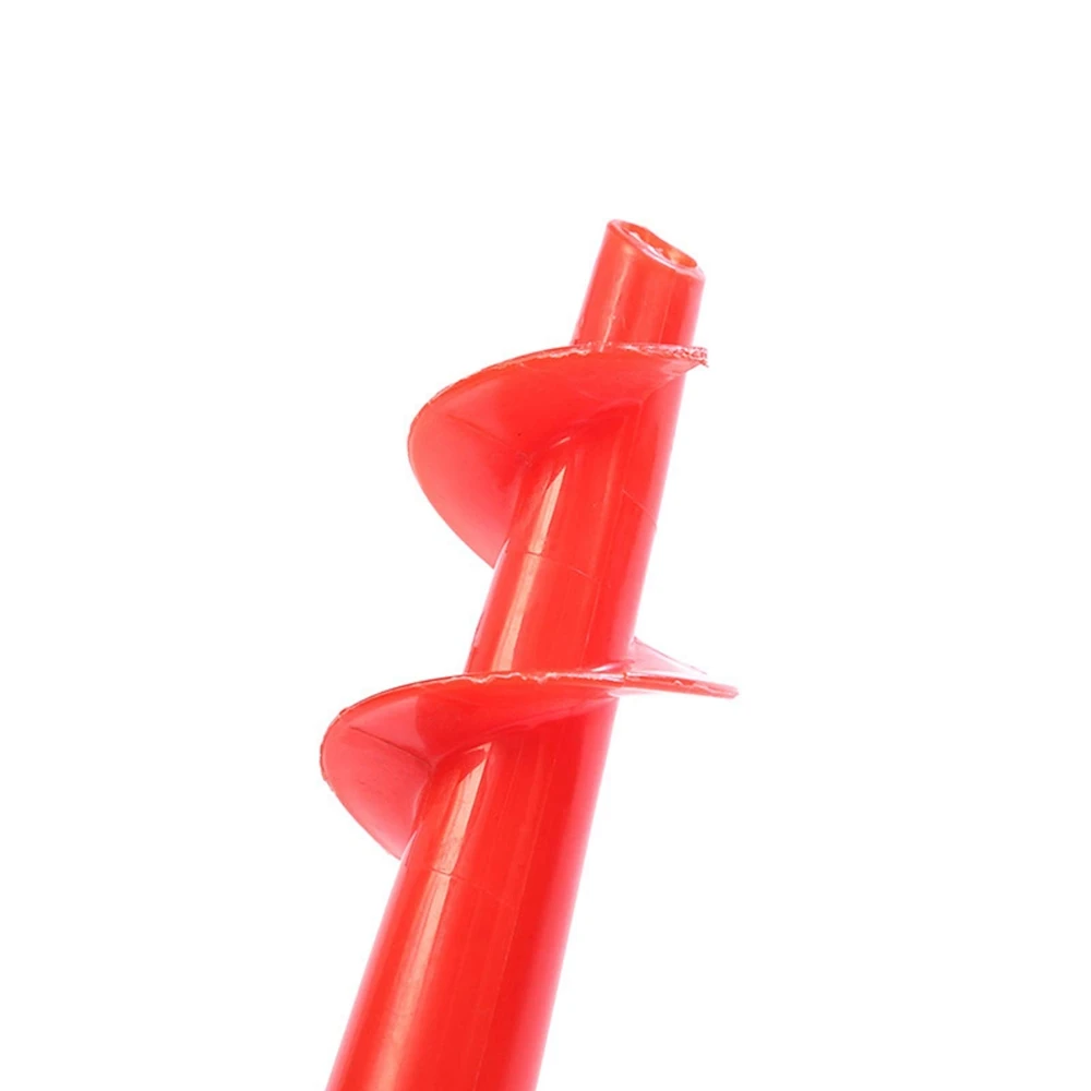 1pcs Red Beach Umbrella Anchor Spiral Screws Outdoor Garden Sun Umbrella Stand Apply to Beach Grass and Terraces