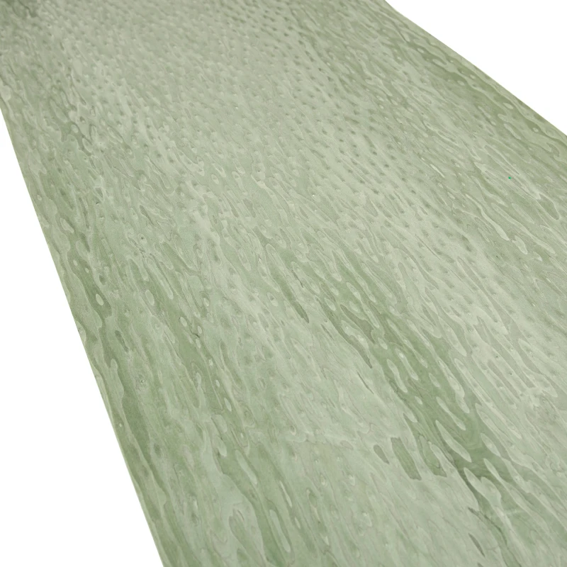 58x250cm Alpi Green Cat's Eye Reconstituted Veneer, Restoration of Furniture and Tabletops, Abstract Pattern Wood Veneer Sheets