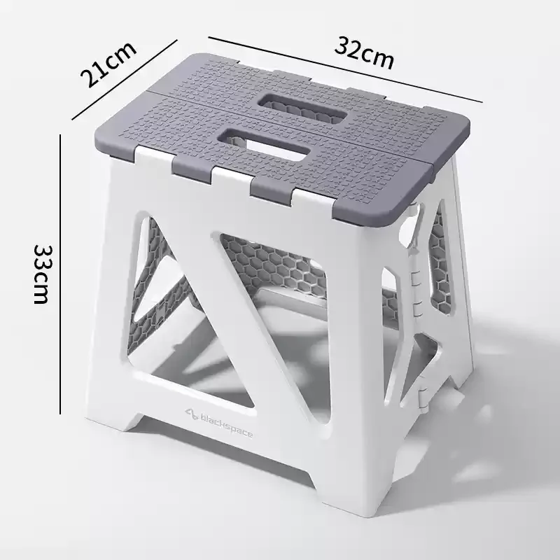 Adult Plastic Stool Home Portable High Stool Children Bathroom Stool Outdoor Camping Chair Folding Bench Mazar