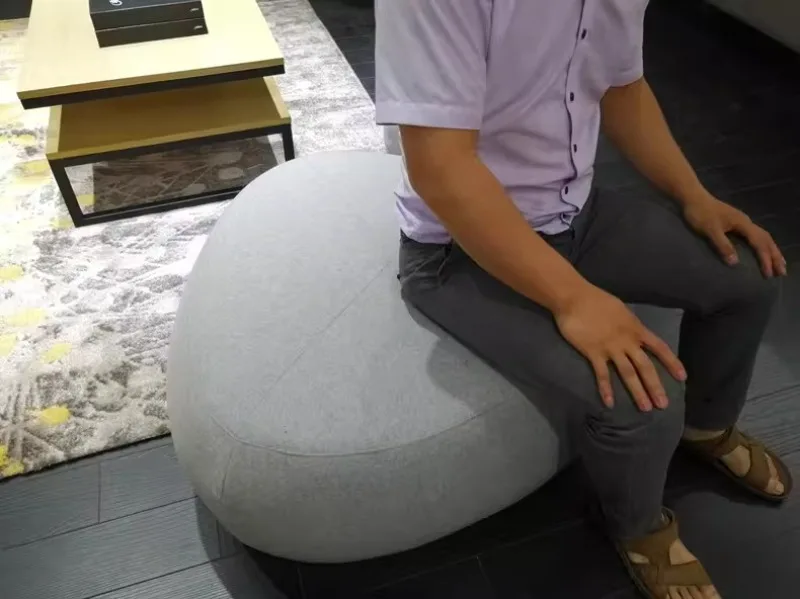 Nordic Stool Creative Ottoman Fashion Foot Stool Special-shaped Pebble Multifunctional Big Furniture for Home Portable Design