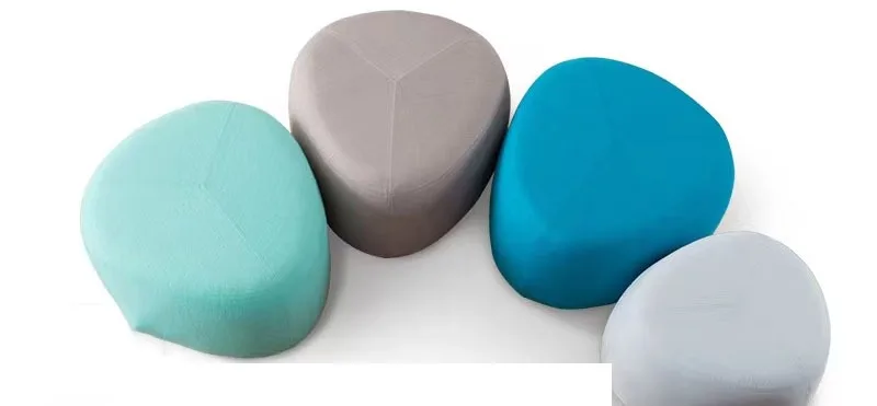 Nordic Stool Creative Ottoman Fashion Foot Stool Special-shaped Pebble Multifunctional Big Furniture for Home Portable Design
