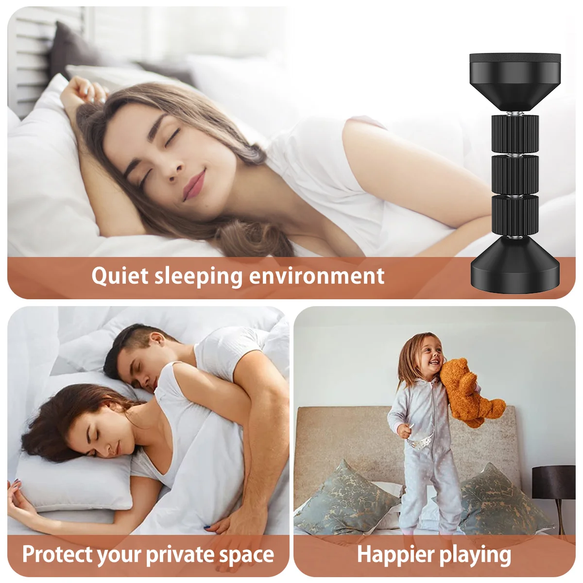 2Pcs Adjustable Threaded Bed Frame Anti-Shake Tool Self-adhesive Headboard Stoppers Telescopic Support Hardware Fasteners Tools